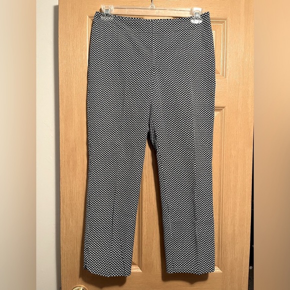 Talbots Navy Blue and White Straight Leg Heritage Dress Pants - Picture 1 of 10